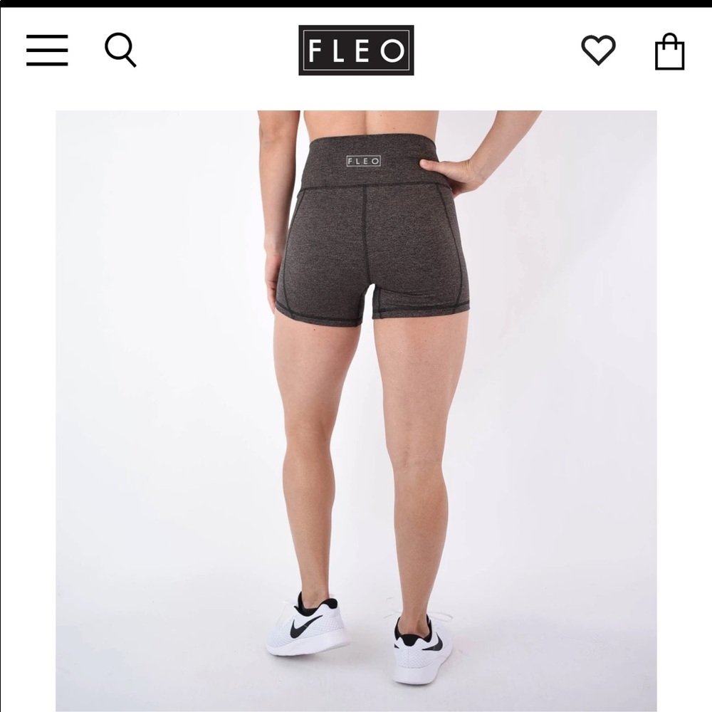 Fleo Taupe Black true high contour shorts